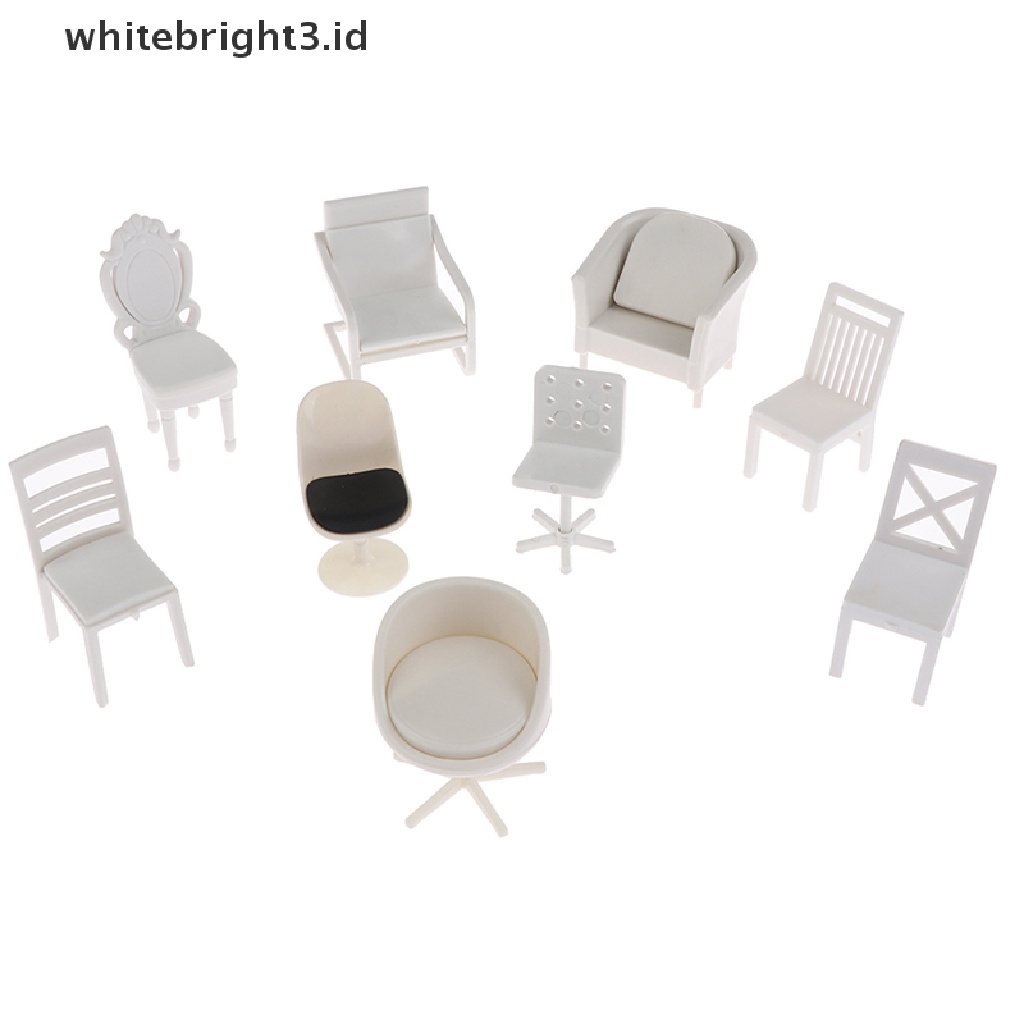 (whitebright3.id) Miniatur Kursi Sofa Skala 1: 20 Untuk Dekorasi Rumah Boneka