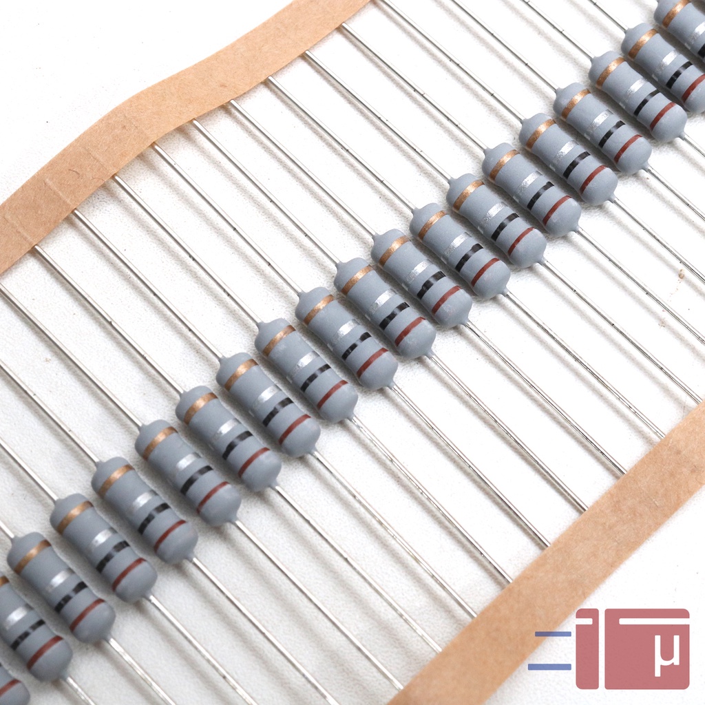 x10 Resistor 0.1R 0.1 Ohm 1W Metal Oxide 5% Taiwan Kaki Tembaga