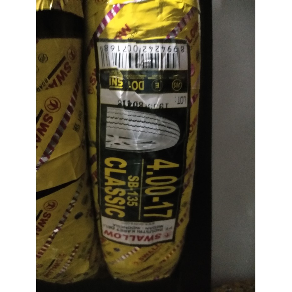 Terlaris Ban luar swallow classic 400 17