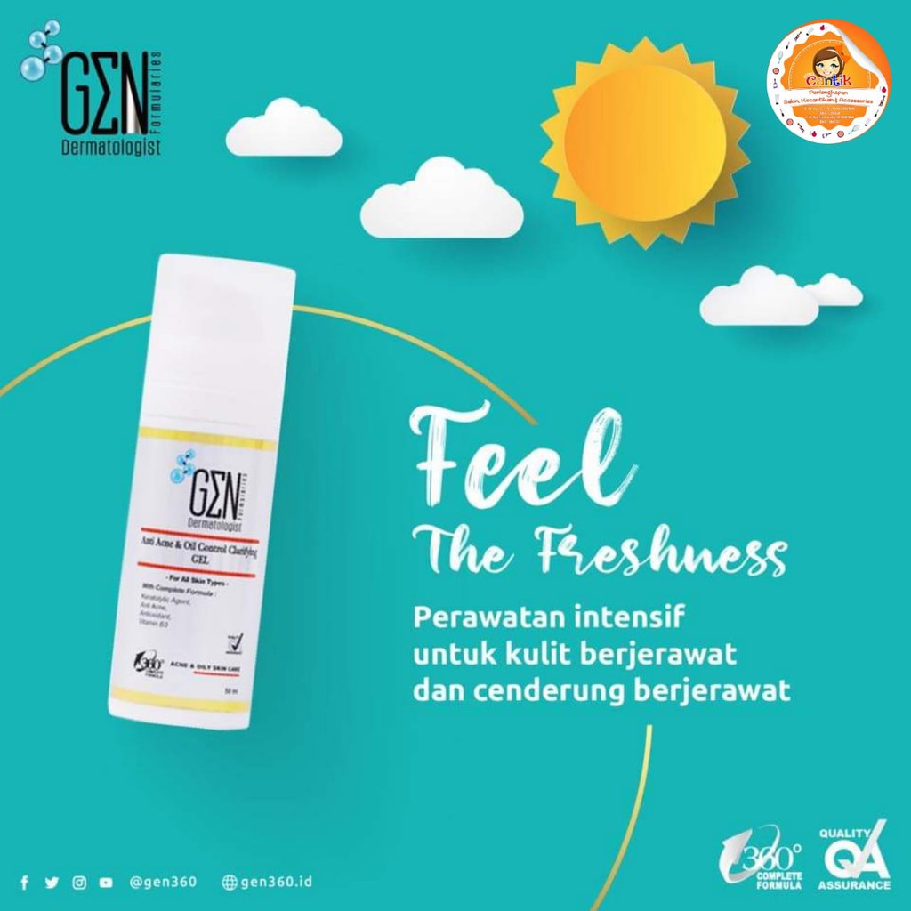 GEN DERMATOLOGIST ANTI ACNE & OIL CONTROL CLARIFYING GEL 60G