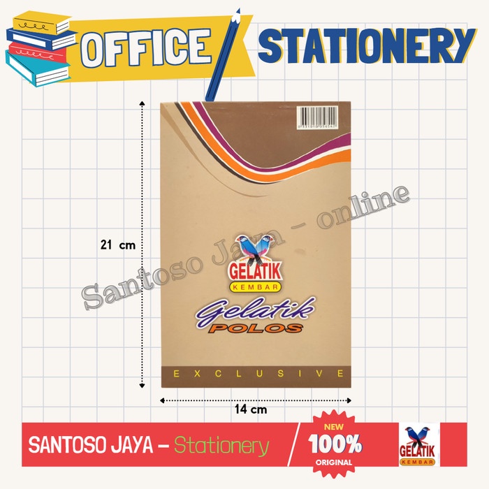 

Block Note GELATIK KEMBAR Polos A5 - Writing Pad Tanpa Garis - Besar