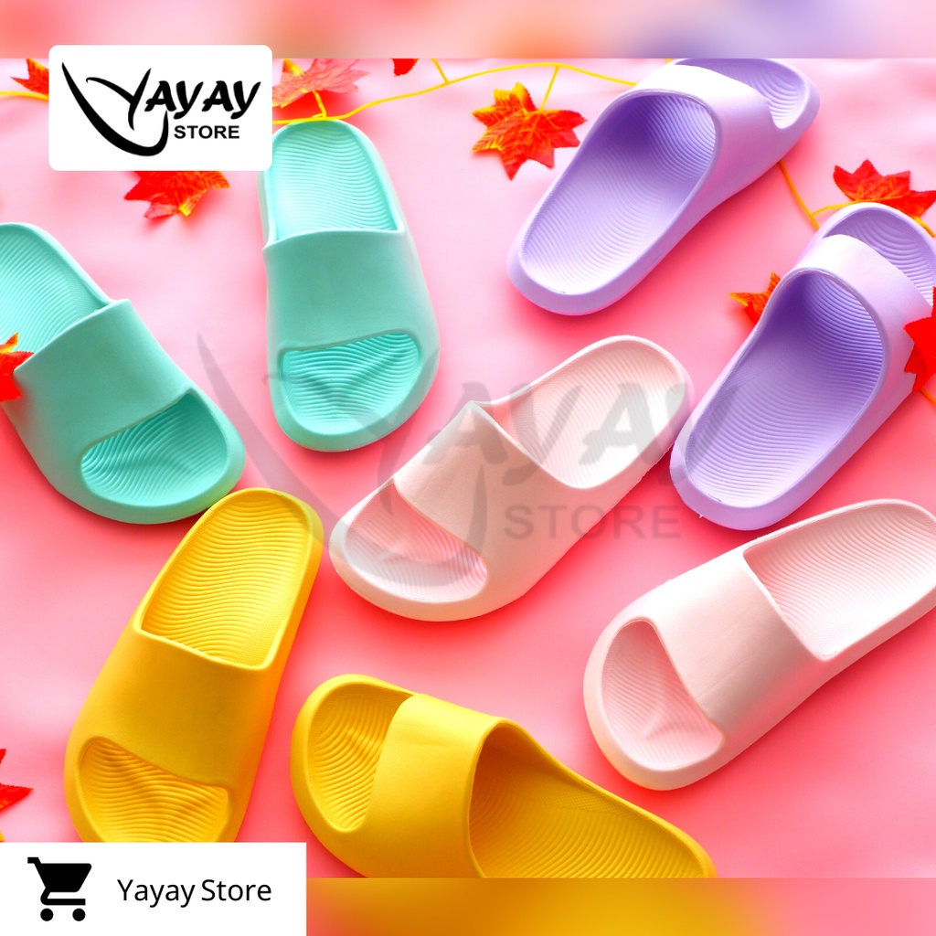 Sandal Slop Wanita Korea Polos Eva Untuk Outdoor dan Indoor / Sendal rumah wanita karet antislip