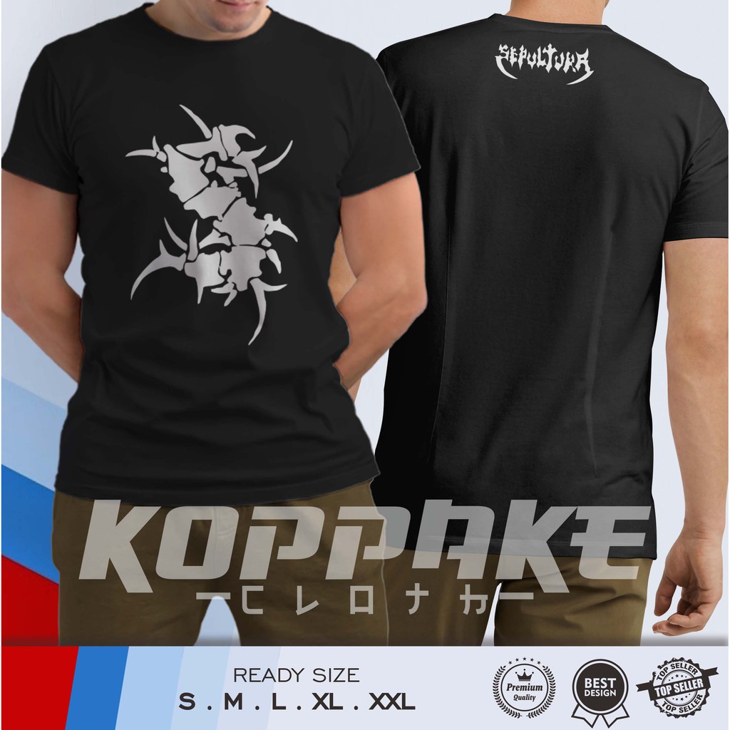 Kaos Band Sepultura Baju Musik
