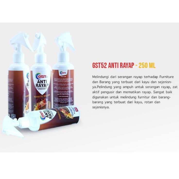 Obat Anti Rayap Semprot 250ml Pembasmi Rayap kayu CAIR GST52