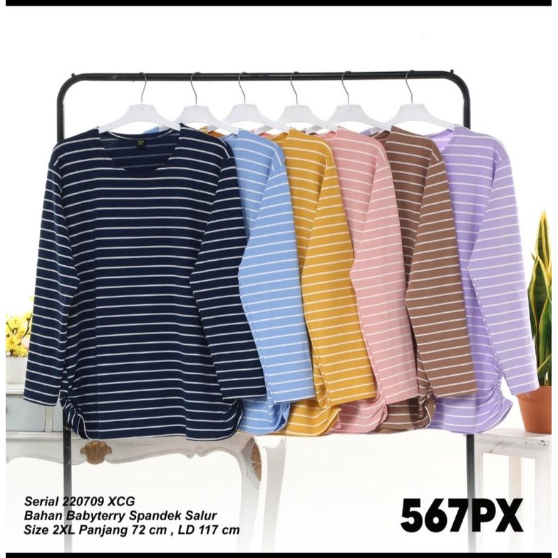 KAOS LEMONE SALUR JUMBO KAOS LENGAN PANJANG JUMBO