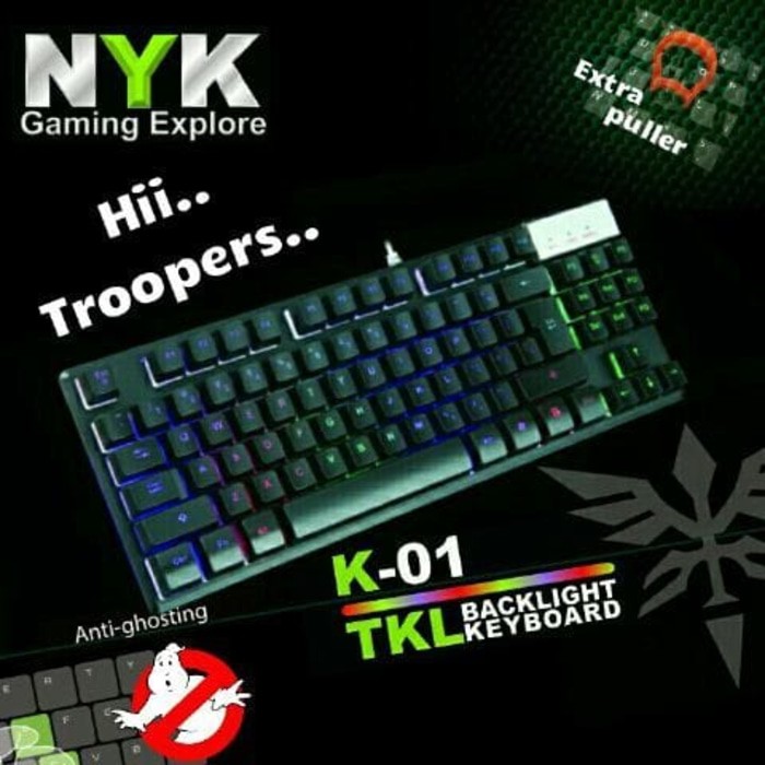 Keyboard Gaming NYK K01 / K-01 TKL Rainbow