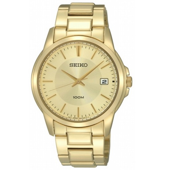 Seiko Classic SGEF58P1 Quartz Full Gold Polished | Jam Pria SGEF58