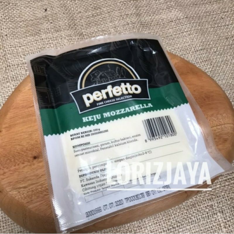 

Keju Mozarella PERFETTO Keju Leleh 250gr Kemasan Original