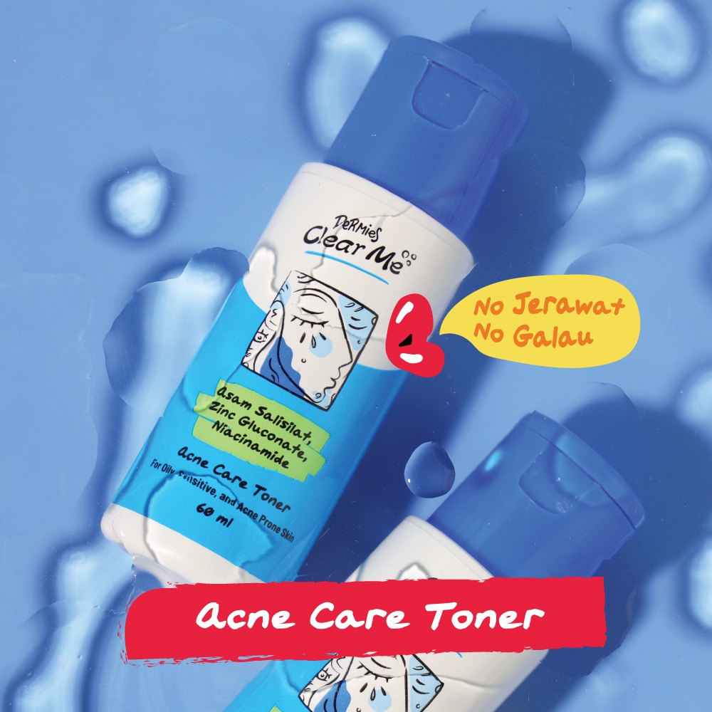 Dermies Clear Me Acne Care Toner 60ml - Toner Wajah Kulit Berjerawat