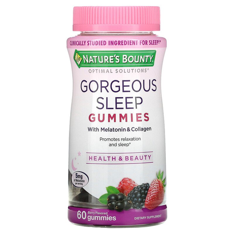 Gorgeous Sleep Gummies + Collagen For Beauty Healthy Sleep 60 Gummies