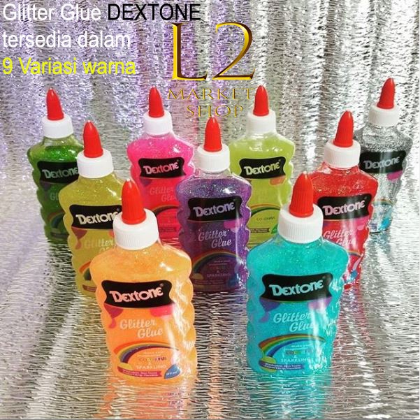 

LEM GLITTER/GLITTER SLIME/Gitter glue/lem dextone/lem slime/slime dextone 177ml