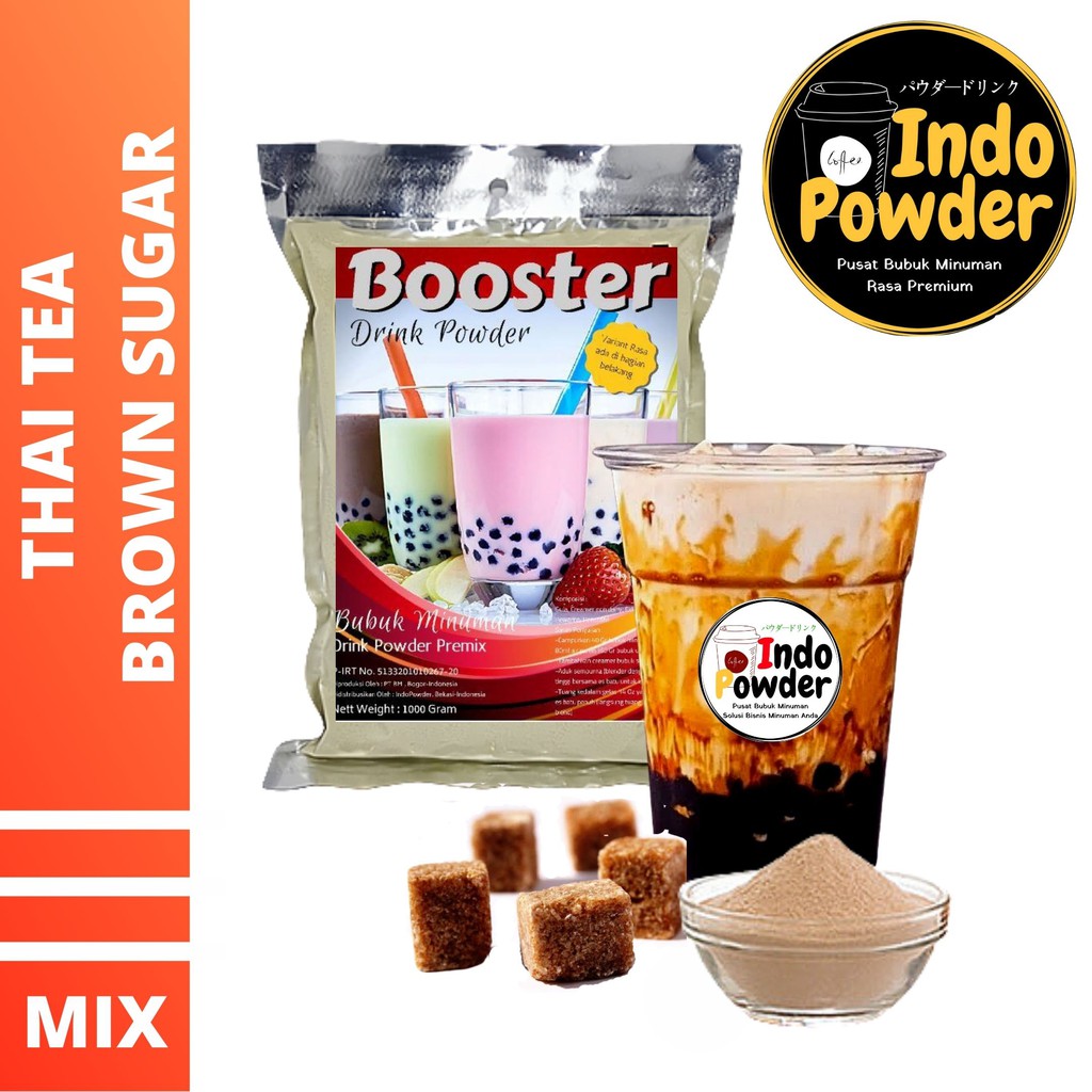 Bubuk Minuman THAI TEA BROWN SUGAR 1Kg - Bubuk THAI TEA BROWN SUGAR 1Kg - THAI TEA BROWN SUGAR Bubuk