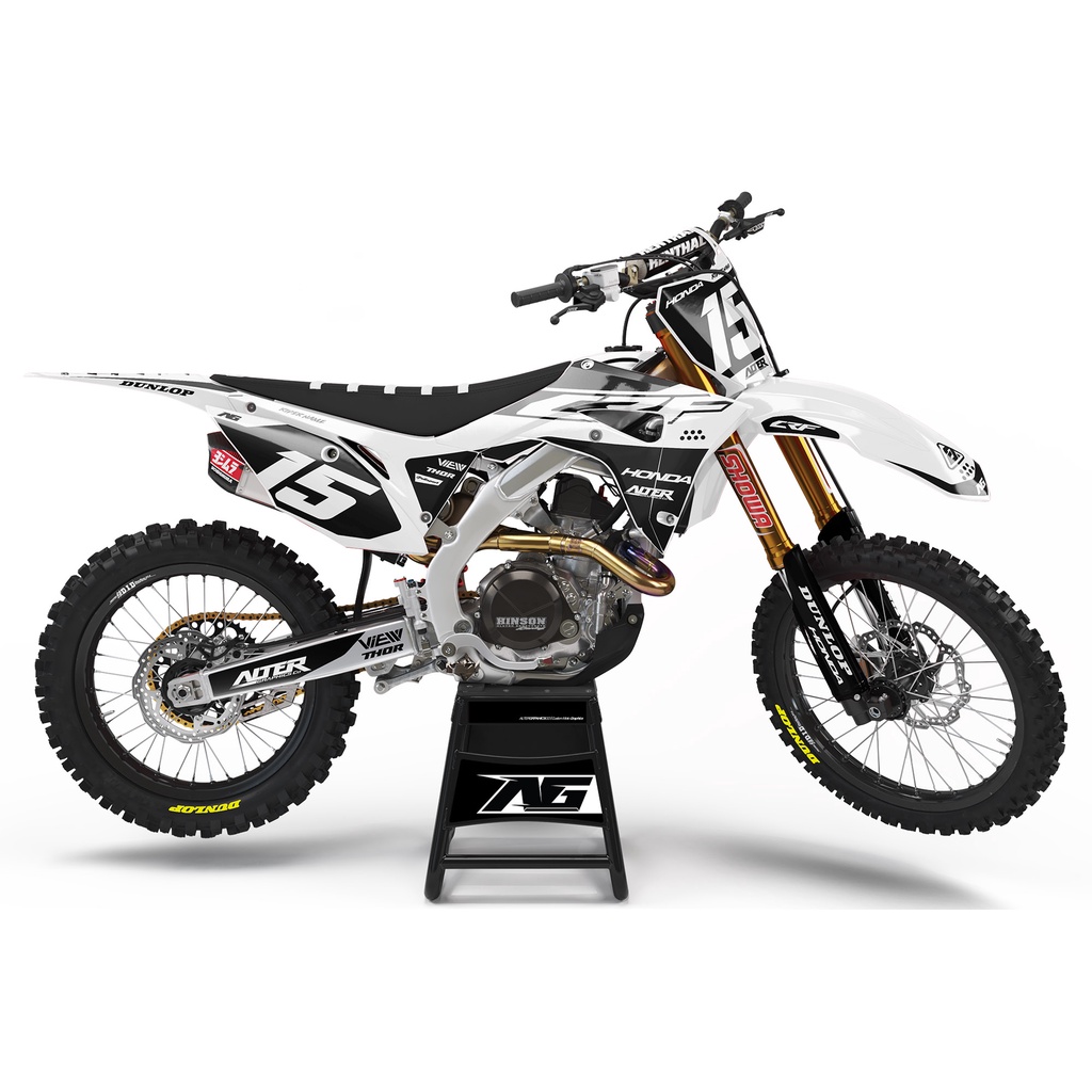 Decal STICKER HONDA CRF "STUFF WHITE" Series
