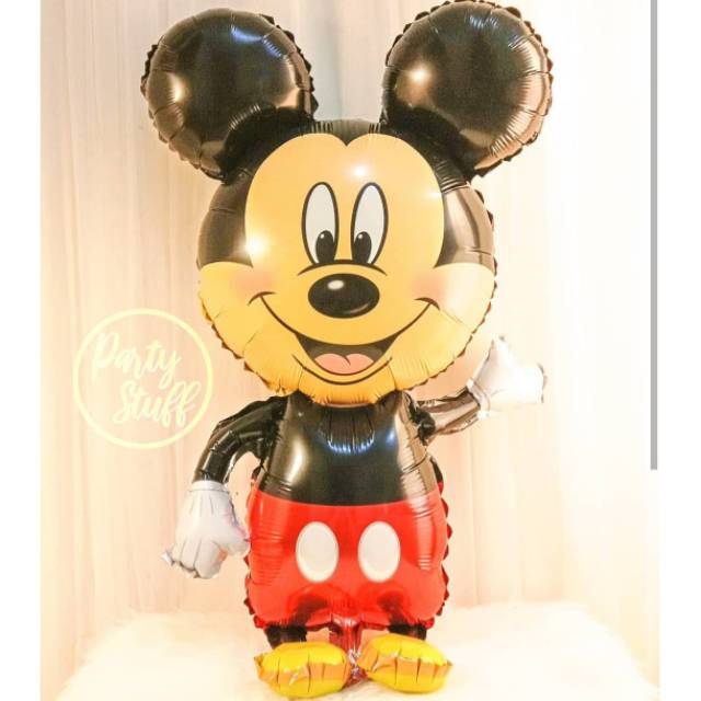 Balon Mickey Minnie ( Jual balon helium huruf angka jasa dekorasi alat pesta ulang tahun Jakarta )