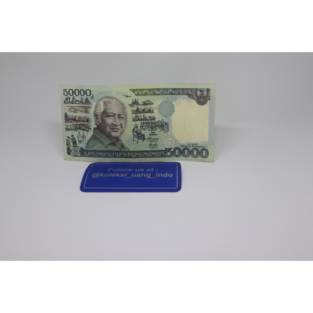 Uang Kuno 50000 Rupiah Soeharto Ekonomis