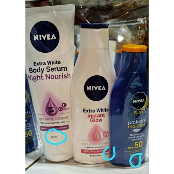 Nivea Body Serum, Handbody dan Sunblock