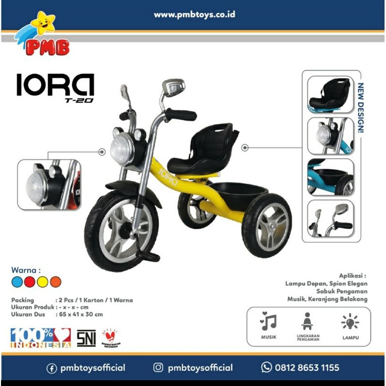 Sepeda anak roda tiga Iora PMB T-20
