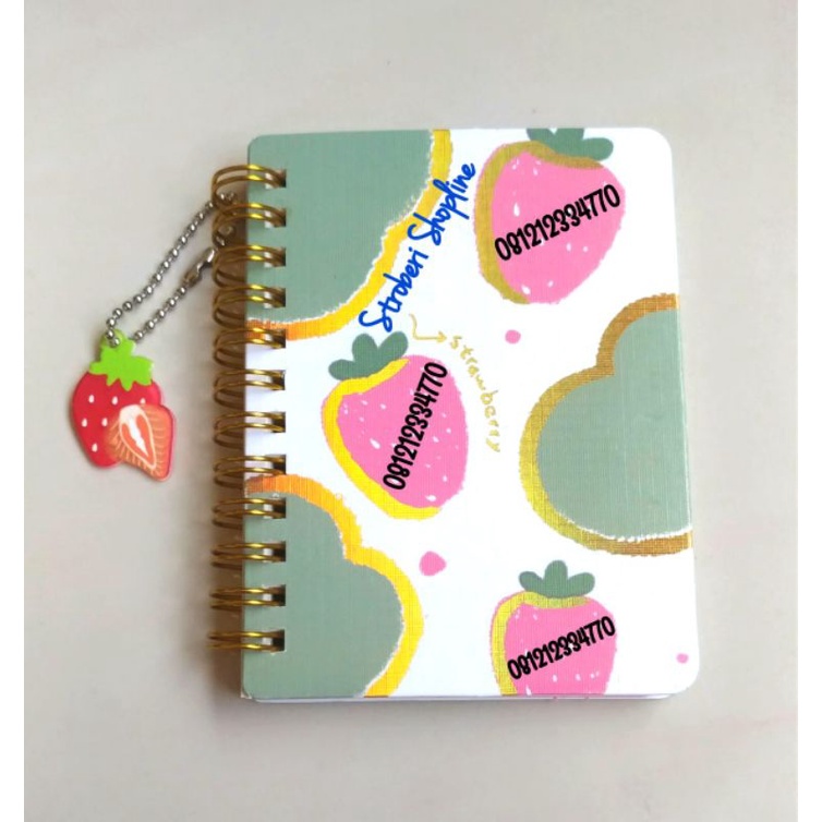 

Notes Spiral Strawberry (Uk. 11x8.5cm)