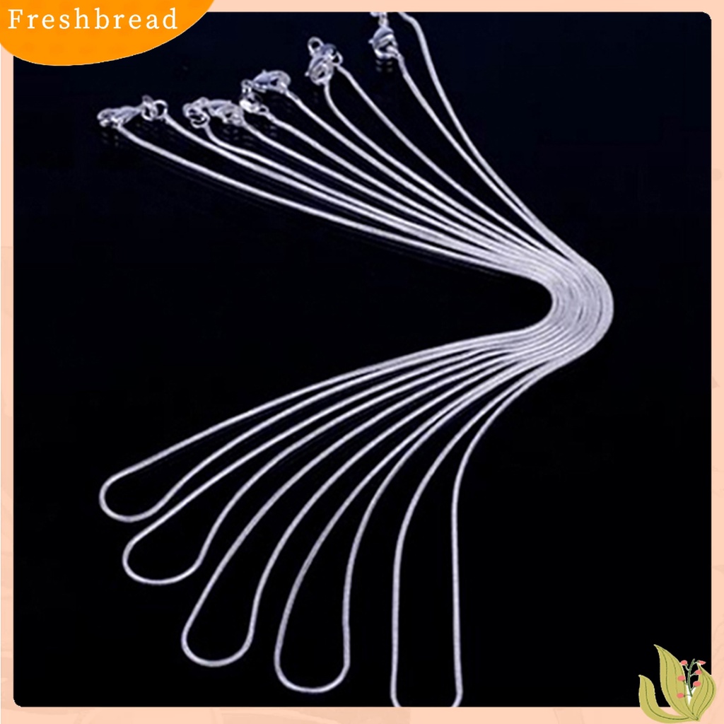 [TERLARIS]1.2mm Smooth Snake Necklace with Lobster Clasp DIY Neck Chain Accessory for Party Shopping