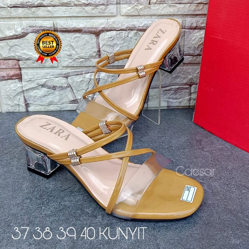 sendal selop hak kaca hak tahu sendal wanita murah sendal kondangan kekinian sendal fashionable