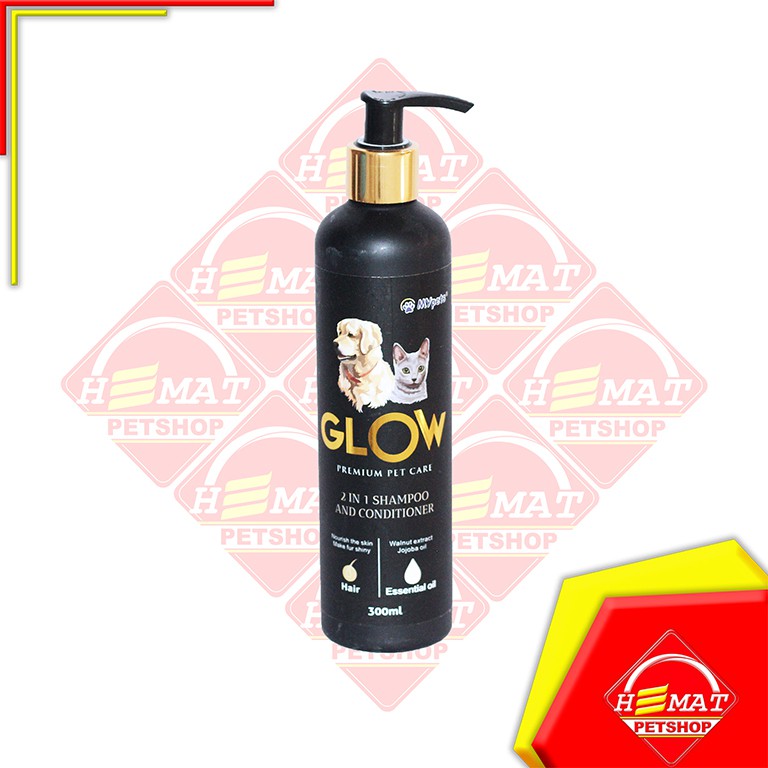 Shampoo Kucing &amp; Anjing Glow 300 Ml / Glow Pet Shampoo 300 Ml