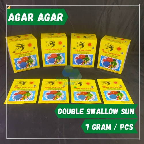 

Agar Agar Double Swallow Sun Sachet 7 gram / Agar Powder Cap Dua Walet