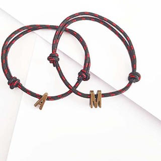 Tren terbaru Gelang  Couple Inisial Custom Gelang  Nama Tali 