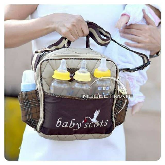 TAS BAYI BABY SCOTS TAS POPOK BOTOL SUSU BY-09 - COKELAT BEST SELLER