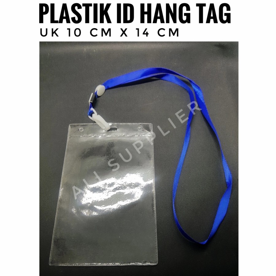 SET PLASTIK ID 1 SET NAME TAG + TALI DIJAMIN MURAH