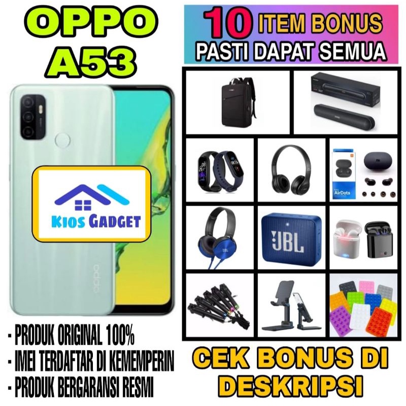OPPO A53 RAM 4/128 GB [ GARANSI RESMI ]