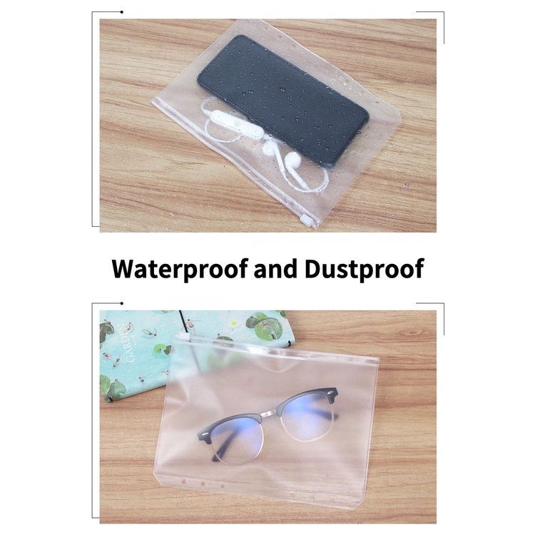 A5/A6/A7 Clear PVC Waterproof Loose-leaf Bag Binder Zipper File Folder Pocket Refill Envelope 6 Hole Notebook Planner Accessories