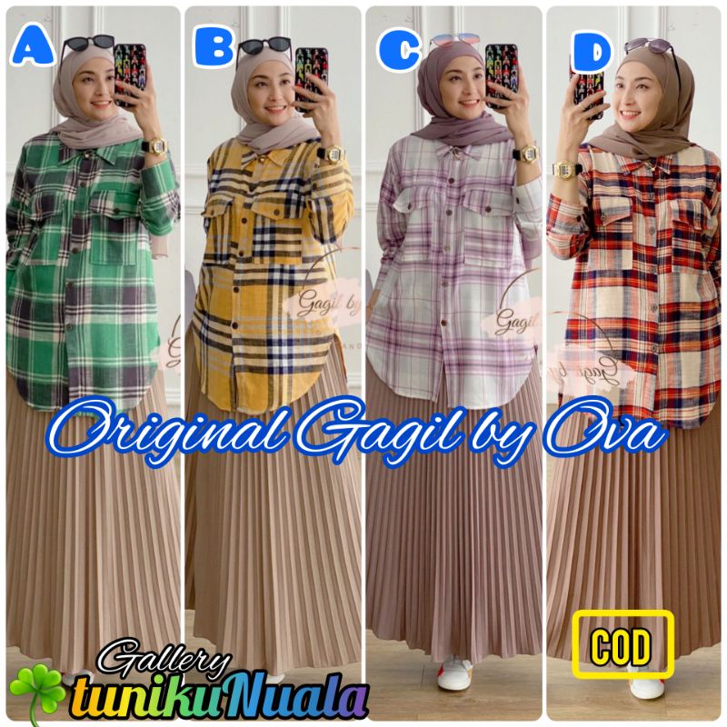 ORIGINAL STELAN RAYAA (BAJU + ROK) ORI GAGIL BY OVA ORIGINAL (Ready Untuk Pengiriman)