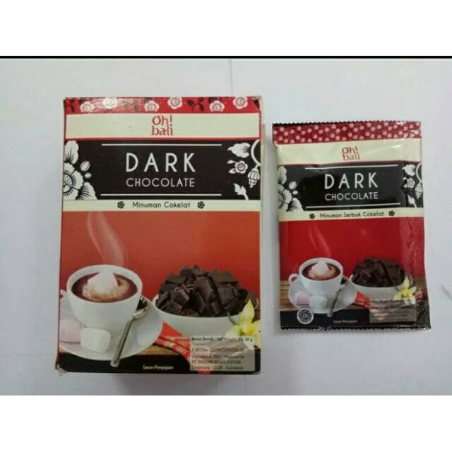 OH BALI Dark Chocolate and Milk 3 in 1 Powder 30g x 5pcs