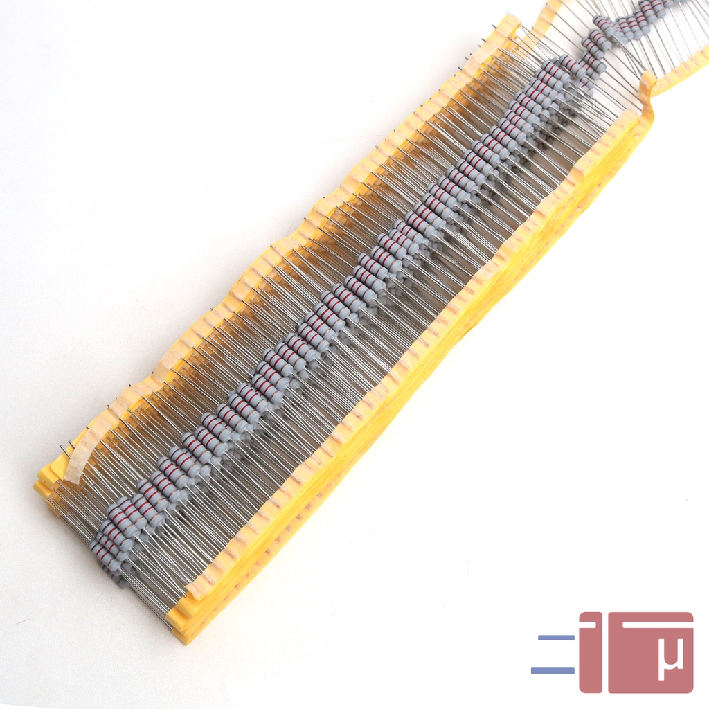 x10 Resistor 1K2 1.2K 1W Metal Oxide 5% Taiwan Kaki Tembaga