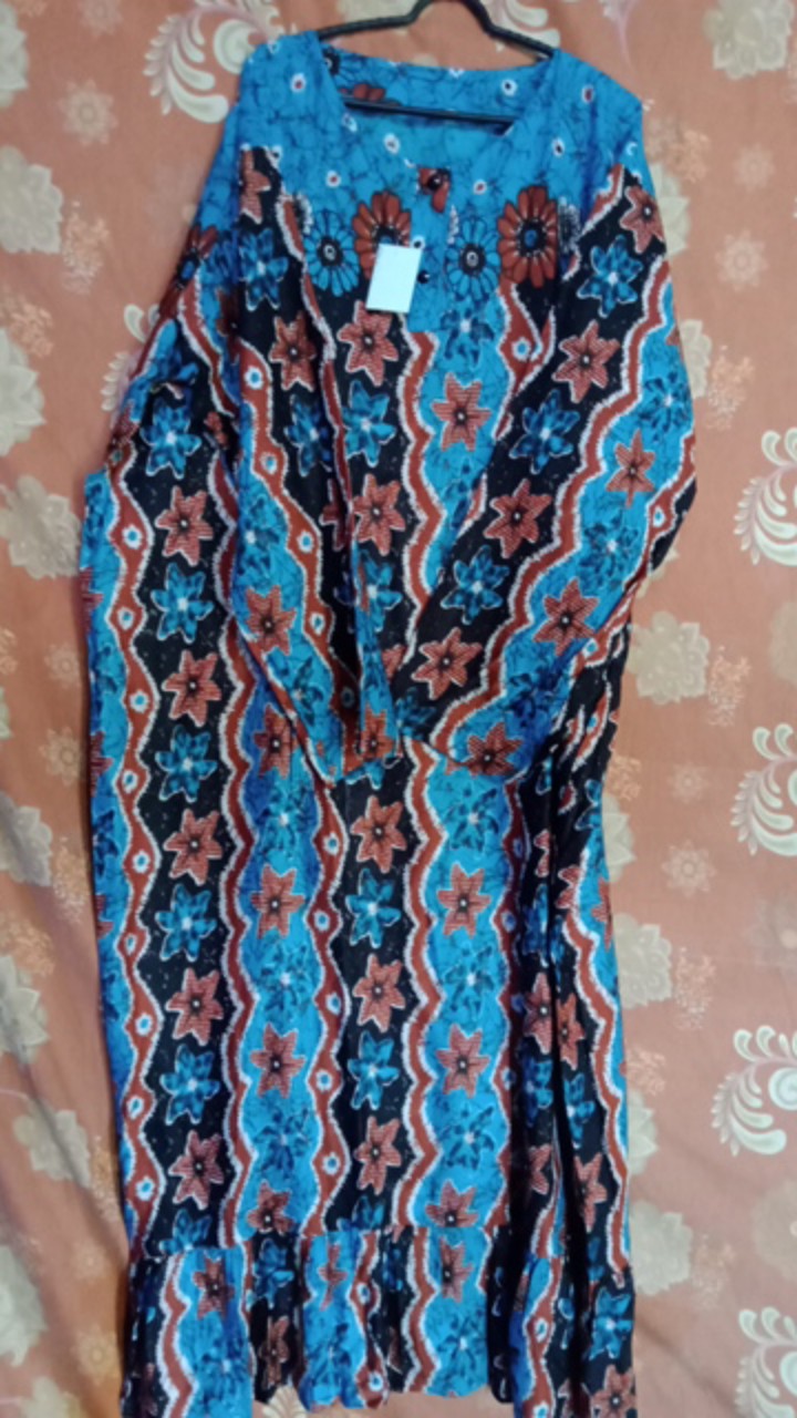 Daster Batik Solo, Daster Super Jumbo Lengan Pjg / Baju Harian Busui
