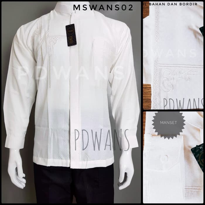 Koko Pria Dewasa Lengan Pendek Bawahnya Panjang - Utsman 02 Alsam MA262 Baju Muslim Lengan Panjang P