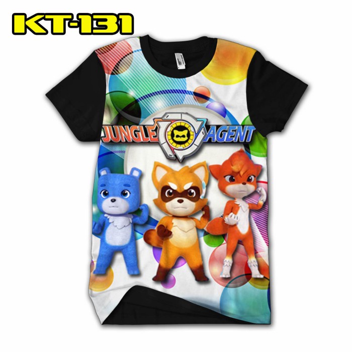 Kaos Jungle Agent acara kartun TV anak Baju jungle Agent