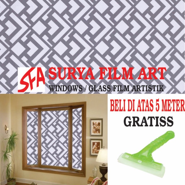 Sticker kaca motif/sticker kaca/sticker motif tribal