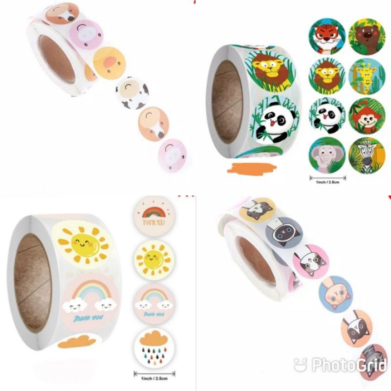 

10 biji Sticker LUCU uk 2,5cm diameter
