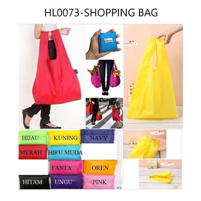 Deskripsi Tas Baggu Bag - Shopping Bag Baggu - Tas Belanja Lipat Kantong ToteBag BAGCU BAG BAGGU BAG