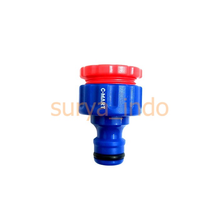 SAMBUNGAN SELANG 2 FUNGSI 1/2&quot; DAN 3/4&quot; C-MART M0008 DUAL TAP ADAPTOR