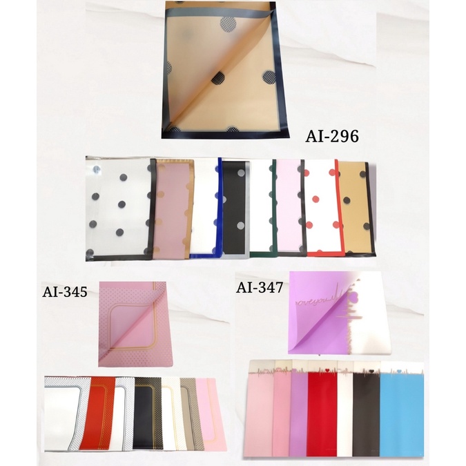 

Flower Wrapping Cellophane Motif / Plastik Pembungkus Bucket Bunga 58x58cm