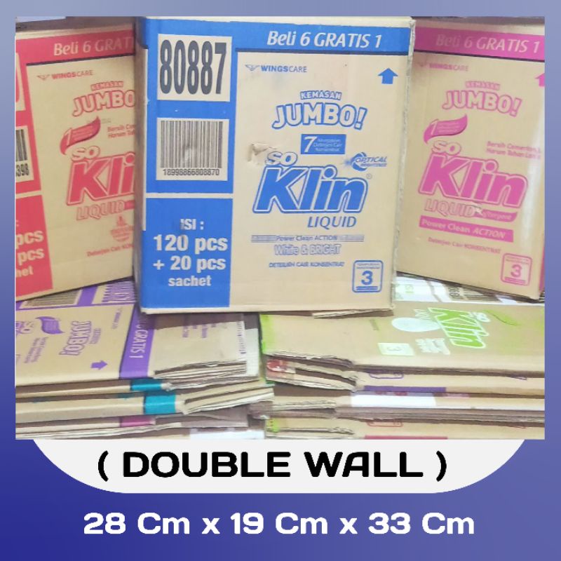 

KARDUS BEKAS ( DOUBLE WALL ) UKURAN P28x L19x T33cm
