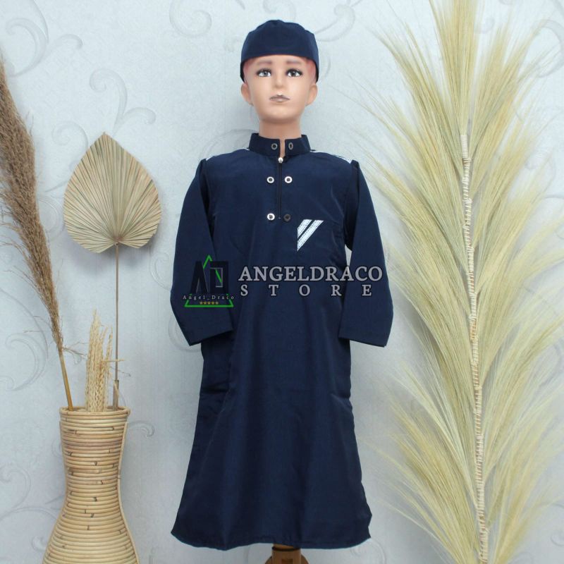 Jubah Anak Navy / Jubah / Jubah Anak / Jubah Anak Laki-Laki / Gamis Anak Navy / Gamis / Gamis Anak /