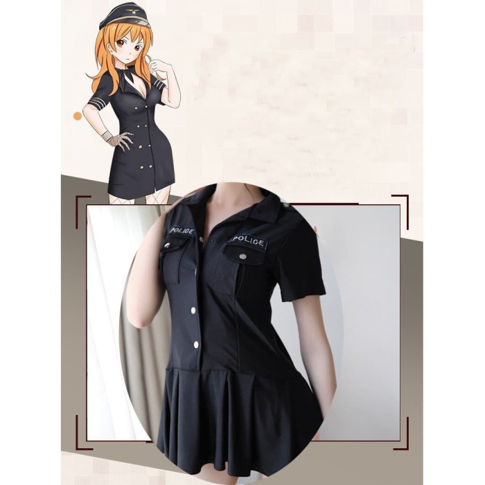 LINGERIE SEXY COSPLAY SERAGAM BOLA ROK SERAGAM POLISI LINGERIE A362 BEST PRODUK