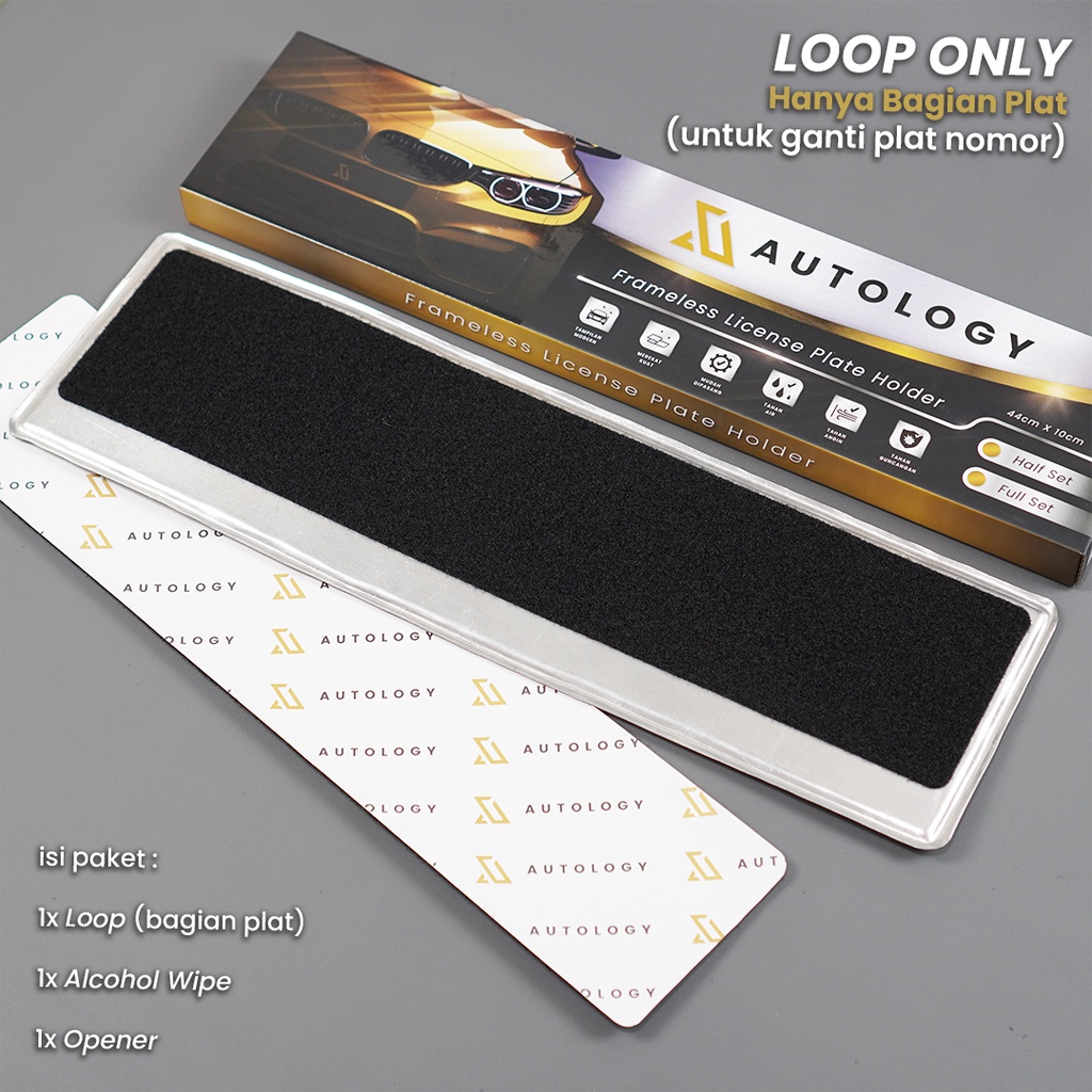 Frameless License Plate Holder Autology | HANYA BAGIAN PLAT (LOOP)