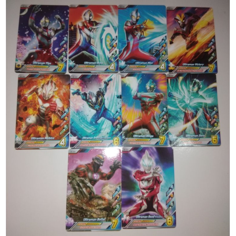 KARTU ULTRAMAN FUSION FIGHT RB VER 1 ORI MESIN NORMAL CARD PAKET ULTRAMAN CARD
