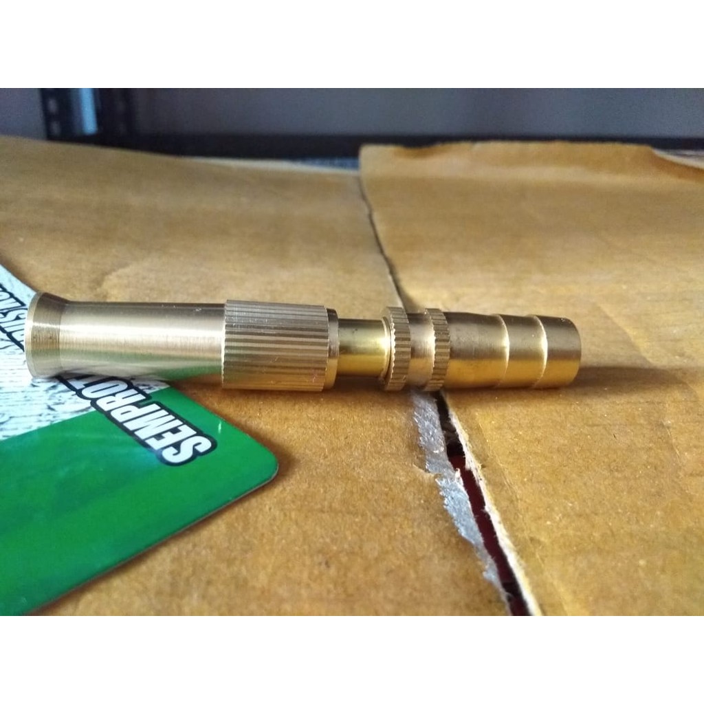 SEMPROTAN AIR 1/2&quot; / NOZZLE KUNINGAN LURUS 1/2&quot; UNTUK SELANG AIR 5/8&quot;