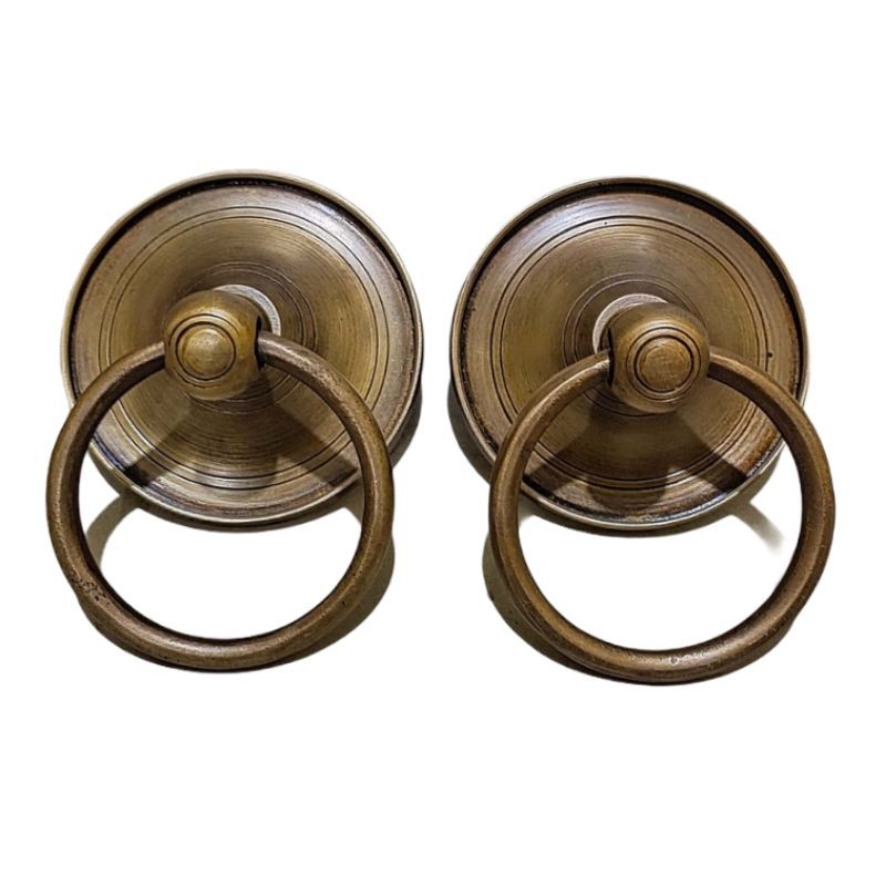 Handle pintu rumah gebyok /  tarikan pintu rumah gebyok kuningan antik