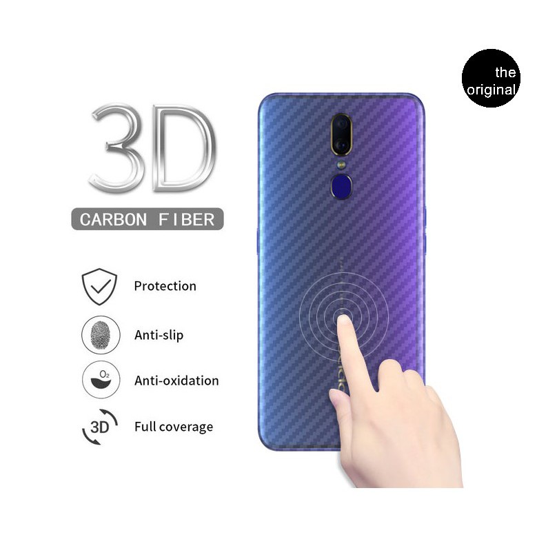GARSKIN Oppo F11 Pro F1 PLUS F1+ F3 PLUS F3+ F1S F9 F5 | GARSKIN HP Anti Gores Carbon Belakang